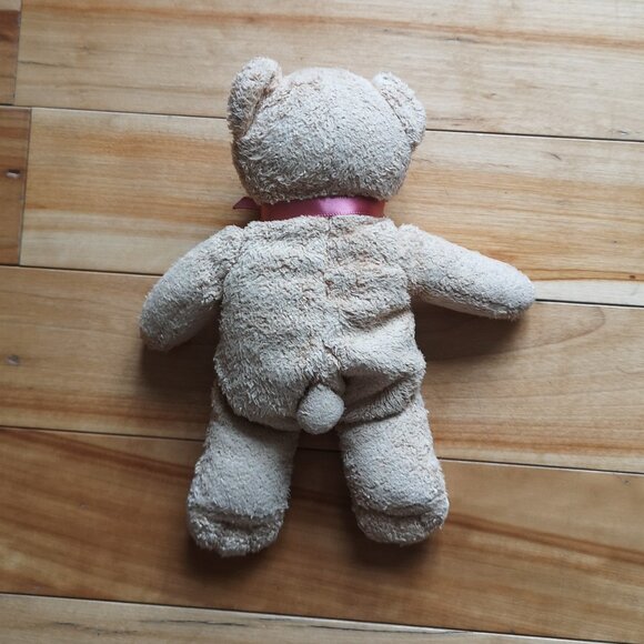 VINTAGE 2001 Avon Breast Cancer Awareness Teddy Bear Plush Stuffed Animal - Picture 2 of 2